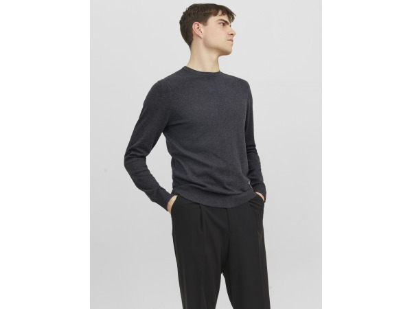 Jack & Jones Emil Knit Crew Neck Dark Grey Melange - XL – foto 2 – kavel bij XL Auctions