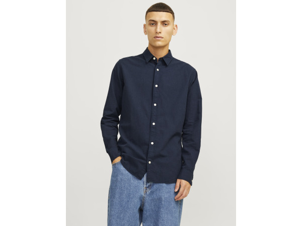 Jack & Jones Linen Blend Overhemd Navy Blazer - L – foto 2 – kavel bij XL Auctions