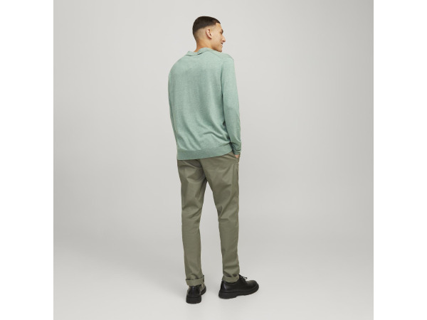 Jack & Jones Cigor Linen Split Neck Trui Lily Pad - M – foto 3 – kavel bij XL Auctions