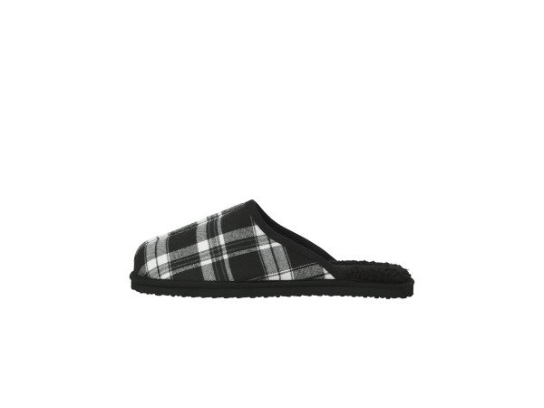 Jack & Jones Dudely Microfiber Pantoffel Checked Zwart - 43 – foto 2 – kavel bij XL Auctions
