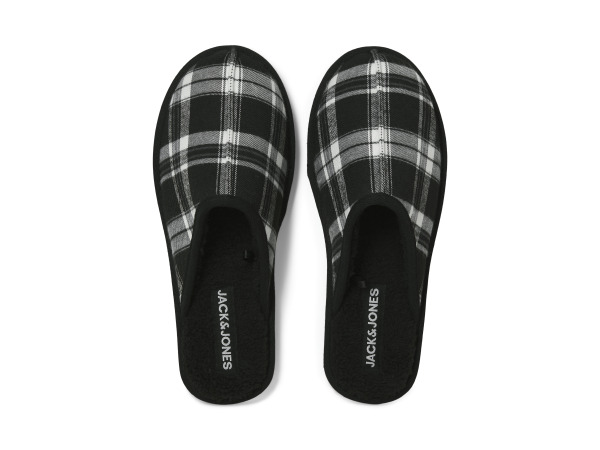 Jack & Jones Dudely Microfiber Pantoffel Checked Zwart - 43 – foto 3 – kavel bij XL Auctions
