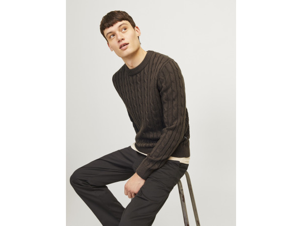 Jack & Jones Ross Knit Crew Neck Mulch - M – foto 2 – kavel bij XL Auctions