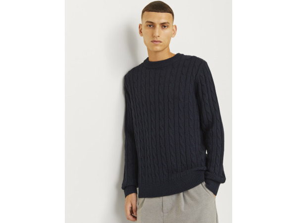 Jack & Jones Ross Knit Crew Neck Navy Blazer - M – foto 3 – kavel bij XL Auctions
