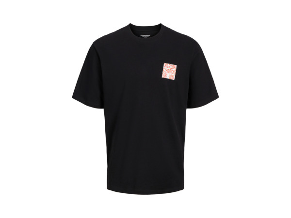 Jack &amp; Jones Canon Wide Fit Tee Zwart - XL