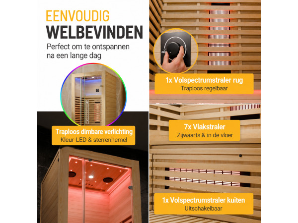 Infraroodcabine Trondheim 90 naturel – foto 4 – kavel bij XL Auctions