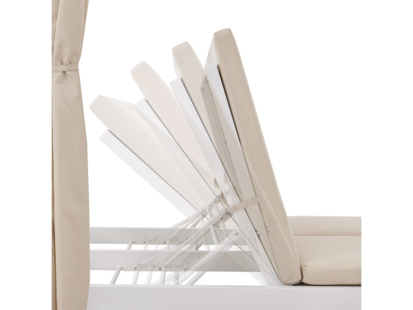 Dubbel Ligbed - Beige / Wit – foto 14 – kavel bij XL Auctions