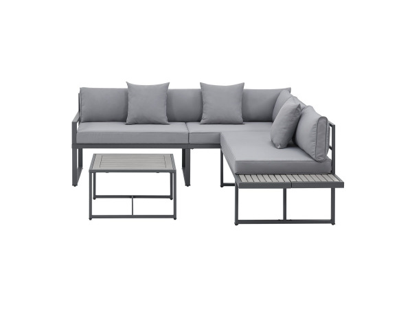 Loungeset Tropez - 4 persoons - donkergrijs – foto 10 – kavel bij XL Auctions