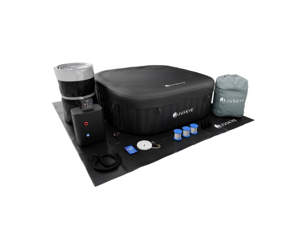 Opblaasbare Whirlpool - 4-6 personen - Zwart - Incl. LED – foto 4 – kavel bij XL Auctions