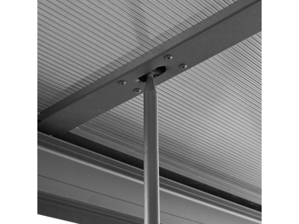 Aluminium Terrasoverkapping Jakarta - 3 x 3 m - Grijs – foto 5 – kavel bij XL Auctions