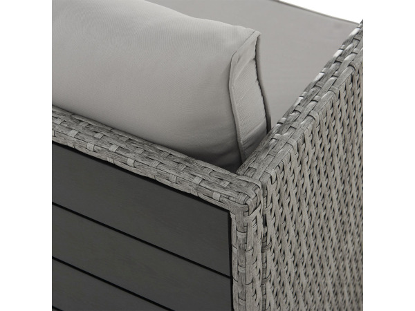 2 in 1 Polyrotan Loungeset Jamaika - Grijs – foto 7 – kavel bij XL Auctions