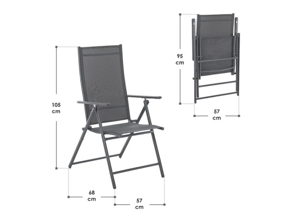 Tuinstoel / Kampeerstoel Calena - Set van 2 – foto 6 – kavel bij XL Auctions