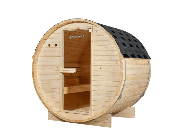 Barrelsauna Spitsbergen - 191x120x193 cm 