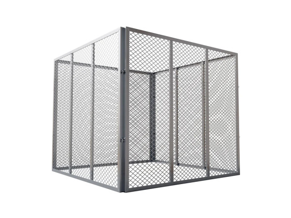 Metalen compostbak - Tuinafval - 450L - Zilver – foto 5 – kavel bij XL Auctions