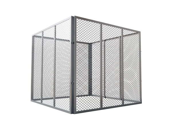 Metalen compostbak - Tuinafval - 800L - Zilver – foto 4 – kavel bij XL Auctions
