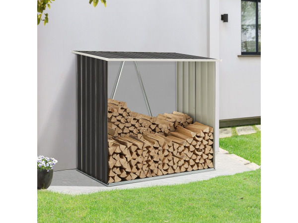 Haardhoutschuur / Houtopslag Enno - 163 x 83 x 154 cm – foto 12 – kavel bij XL Auctions