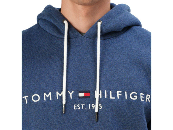 Tommy Hilfiger Logo Hoodie Aegean Sea Heather - XL – foto 3 – kavel bij XL Auctions