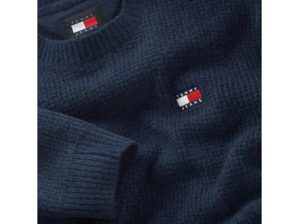 Tommy Jeans Waffle Sweater Navy - XXL – foto 3 – kavel bij XL Auctions