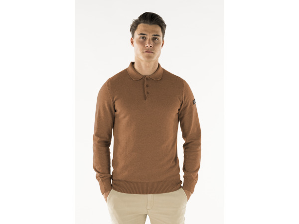 Presly & Sun Brad Long Sleeve Knitted Polo Camel - M – foto 2 – kavel bij XL Auctions