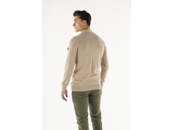Presly & Sun Brad Long Sleeve Knitted Polo Taupe - XXL – foto 3 – kavel bij XL Auctions