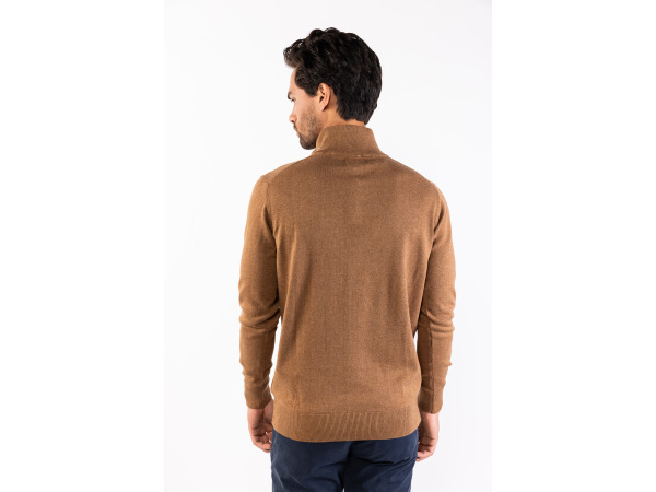 Presly & Sun Lewis Zip Knitted Pullover Camel - L – foto 3 – kavel bij XL Auctions