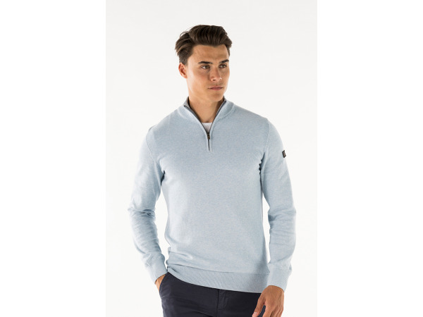 Presly & Sun Lewis Zip Knitted Pullover Sky - 3XL – foto 2 – kavel bij XL Auctions