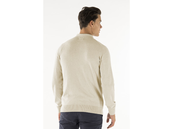 Presly & Sun Brad Long Sleeve Knitted Polo Beige - XXL – foto 3 – kavel bij XL Auctions