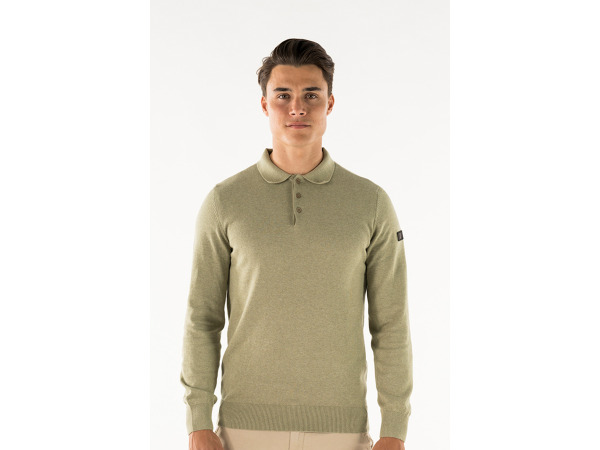 Presly & Sun Brad Long Sleeve Knitted Polo Wasabi - 3XL – foto 2 – kavel bij XL Auctions