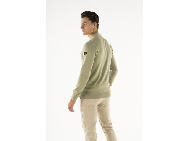 Presly & Sun Brad Long Sleeve Knitted Polo Wasabi - 3XL – foto 3 – kavel bij XL Auctions