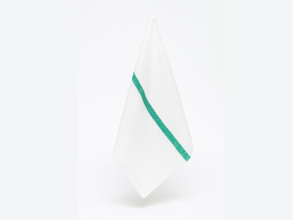 50x Keuken/Vaatdoek - White/Green – kavel bij XL Auctions
