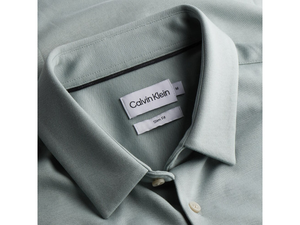 Calvin Klein Smooth Cotton Slim Overhemd Slate Gray - S – foto 2 – kavel bij XL Auctions