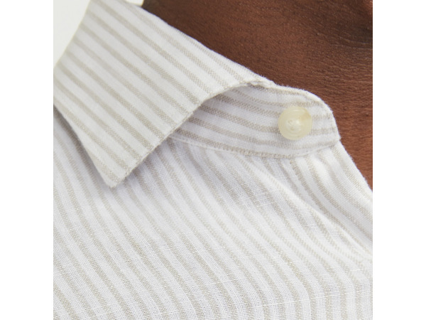 Jack & Jones Parker Linen Stripe Overhemd Travertine - XL – foto 2 – kavel bij XL Auctions