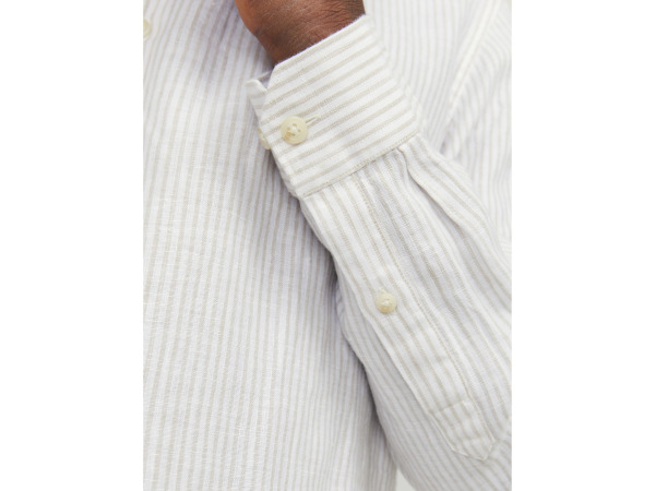 Jack & Jones Parker Linen Stripe Overhemd Travertine - XL – foto 3 – kavel bij XL Auctions