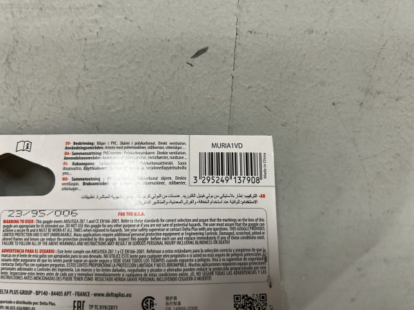 22x DeltaPlus ruimzichtbril MURIA1 – foto 5 – kavel bij XL Auctions