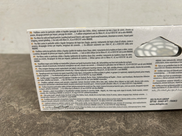6x DeltaPlus voorfilter P3 2-pack M6000E PREP3 – foto 5 – kavel bij XL Auctions