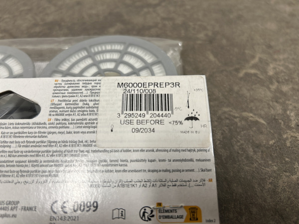 6x DeltaPlus voorfilter P3 2-pack M6000E PREP3 – foto 6 – kavel bij XL Auctions