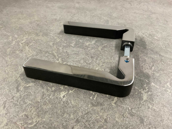 3x Intersteel deurkruk op vierkant rozet Moors No.3 – foto 4 – kavel bij XL Auctions
