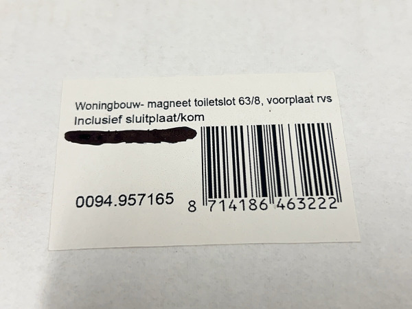 10x Intersteel insteekslot toilet/badkamer met sluitplaat 63/8 – foto 6 – kavel bij XL Auctions