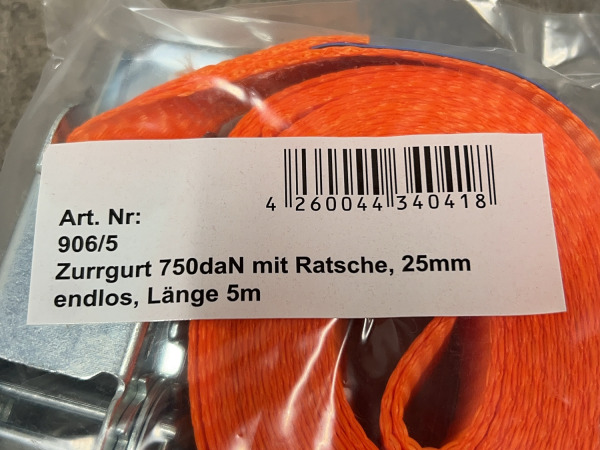 20x Konvox spanband met ratel 25mm x 5m – foto 4 – kavel bij XL Auctions