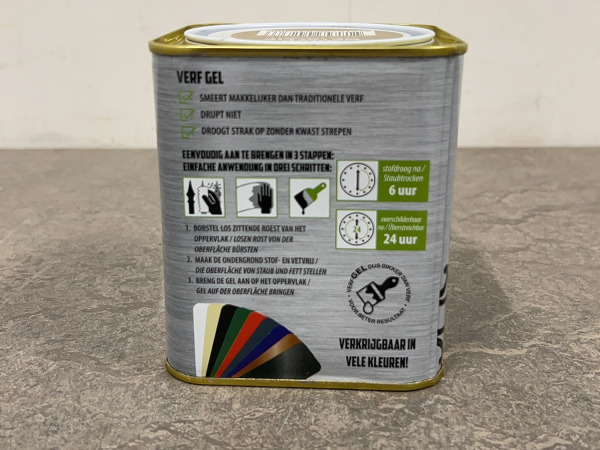 6x Metalgel 3-in-1 lak goud metallic 750ml – foto 2 – kavel bij XL Auctions