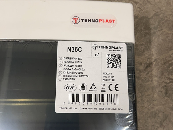 5x Tehnoplast verdeelkast N36-C/P IP40 – foto 5 – kavel bij XL Auctions