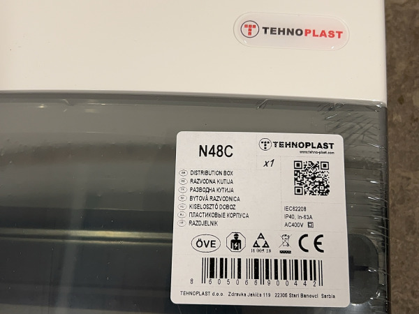 5x Tehnoplast verdeelkast N48-C/P IP40 – foto 5 – kavel bij XL Auctions