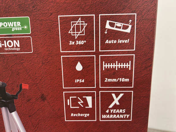 Levelfix cone/kruislijnlaser groen set met statief CCL460G – foto 3 – kavel bij XL Auctions