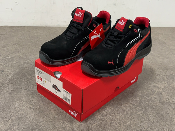 Puma veiligheidsschoen maat 42 S3 Touring zwart/rood – foto 2 – kavel bij XL Auctions