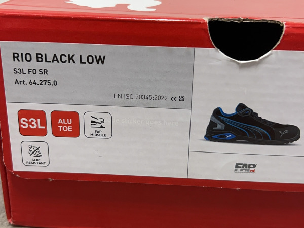 Puma veiligheidsschoen maat 39 S3 Rio blauw/zwart – foto 8 – kavel bij XL Auctions