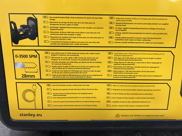 Stanley Fatmax reciprozaag 1050W FME365K-QS – foto 6 – kavel bij XL Auctions