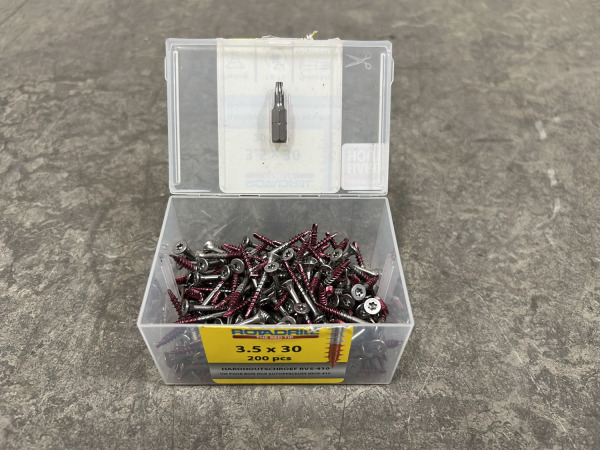 5x Rotadrill hardhoutschroeven rvs ø3,5x30mm 200-pack – kavel bij XL Auctions