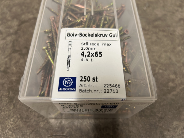 16x Ahlgrens unischroeven geelverzinkt Ø4,2x65mm 250-pack – foto 4 – kavel bij XL Auctions