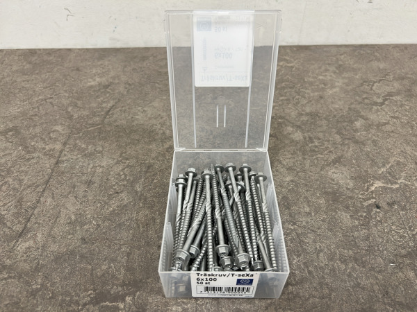 12x Ahlgrens houtschroeven ø6,0x100mm 50-pack – foto 2 – kavel bij XL Auctions