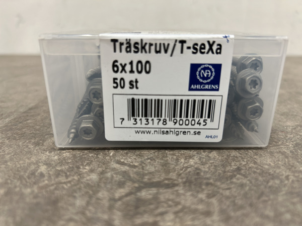 12x Ahlgrens houtschroeven ø6,0x100mm 50-pack – foto 5 – kavel bij XL Auctions