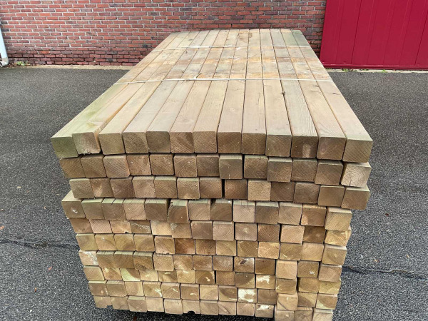 50x grenen paal geïmpregneerd 240x8.8x8.8 cm – foto 4 – kavel bij XL Auctions